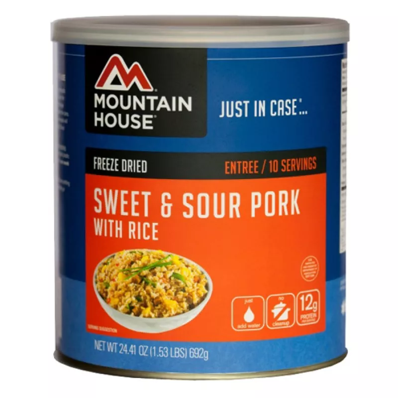 MOUNTAIN HOUSE Sweet & Sour Pork/Rice 10serv can
