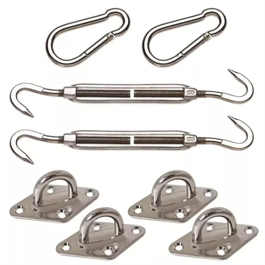 Mounting Hardware Pack for Square or Rectangle Shade Sail