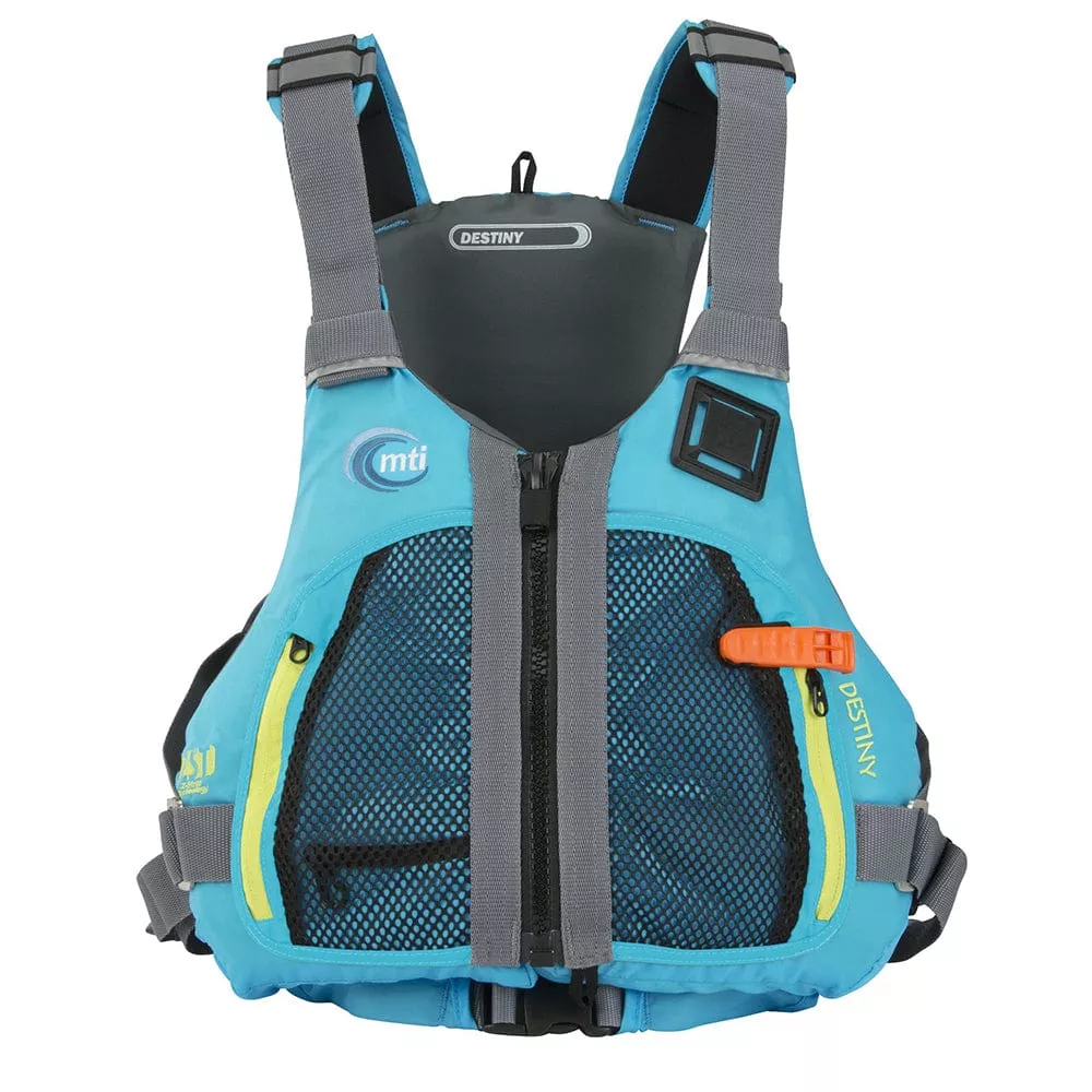 MTI Destiny Women’s Life Jacket – Tropical Blue – Small/Medium