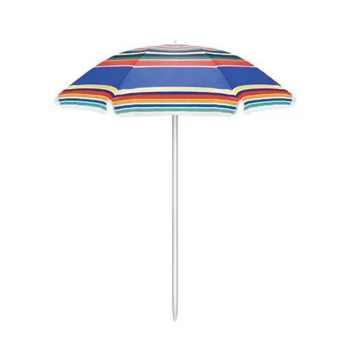Multi-color Striped Umbrella w/ tilt