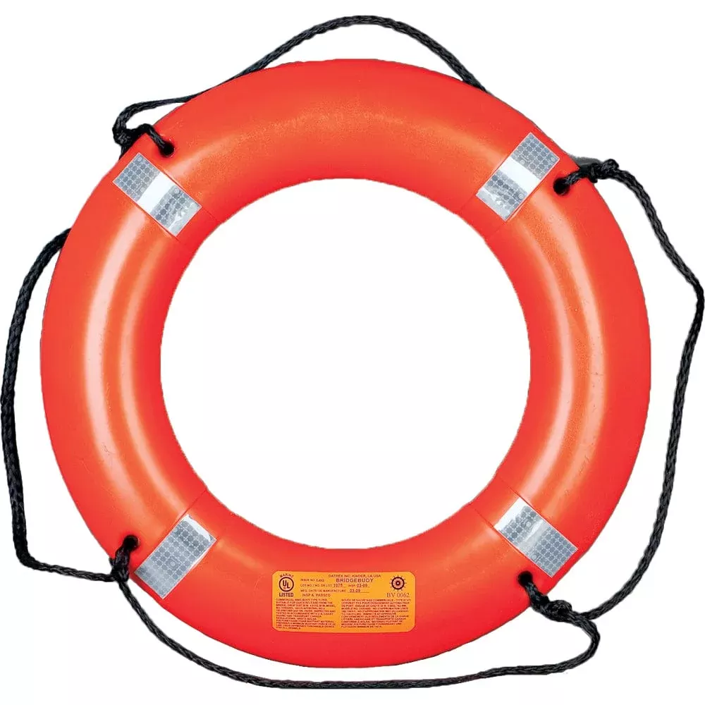 Mustang 30″ Ring Buoy w/Reflective Tape – Orange