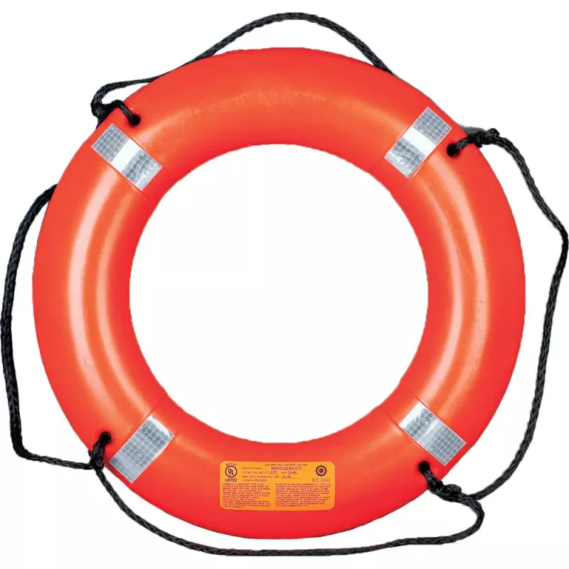 Mustang 30 Ring Buoy w/Reflective Tape