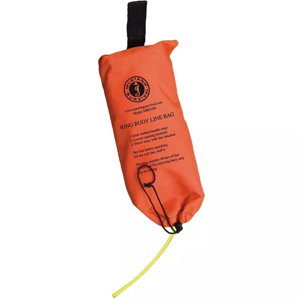 Mustang 90′ Ring Buoy Line w/Throw Bag