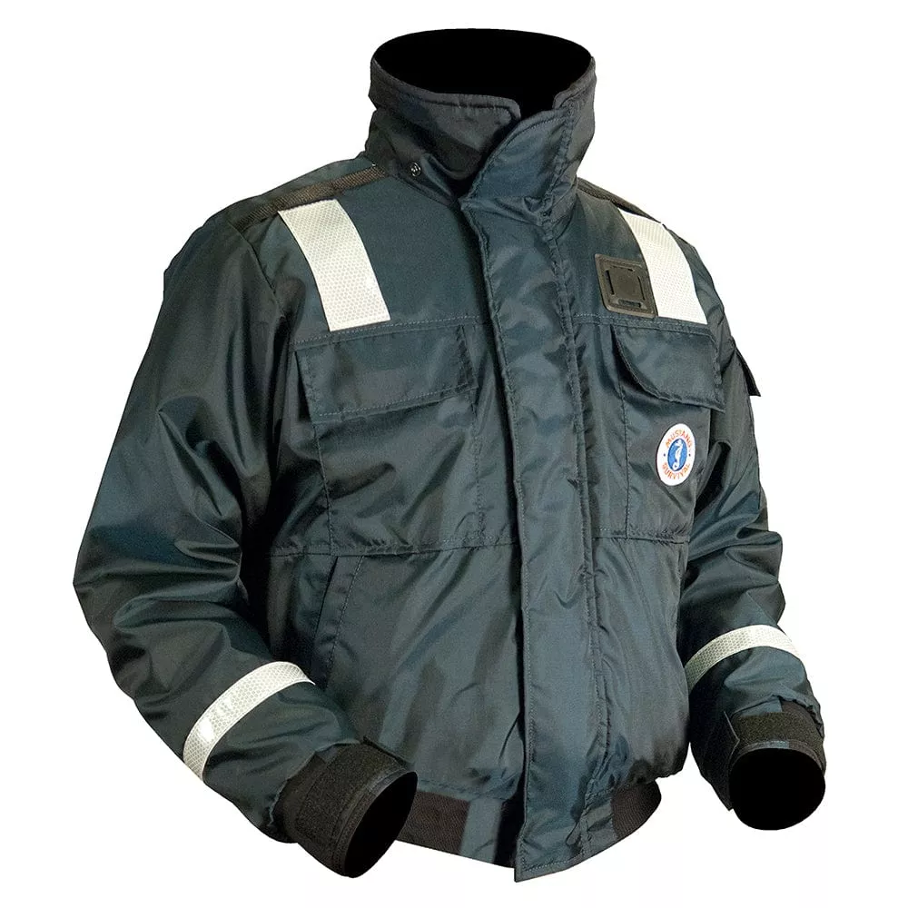 Mustang Classic Bomber Jacket w/SOLAS Tape – Small – Navy