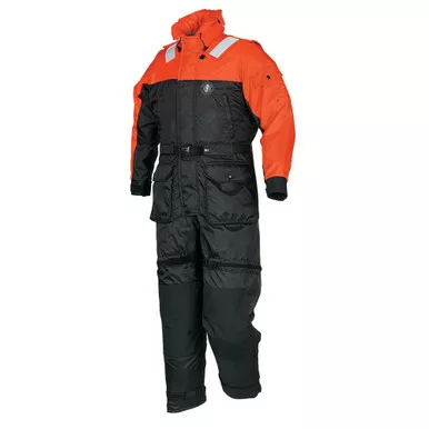 Mustang Deluxe Orange Black Anti-Exposure Coverall, XL