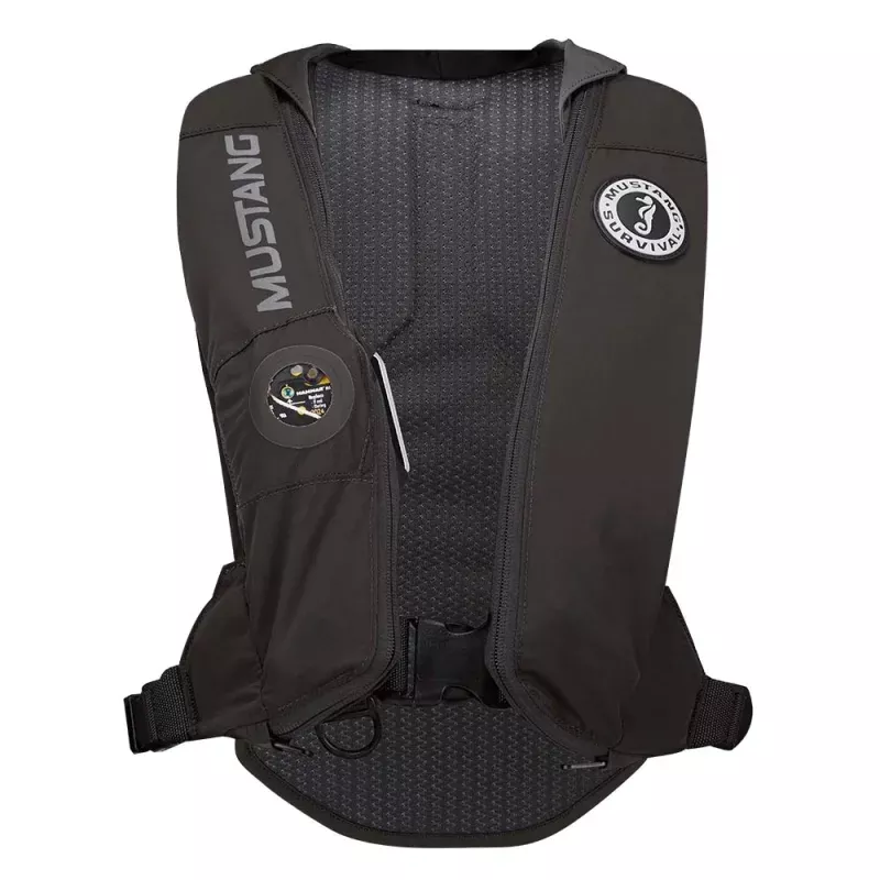 Mustang Elite 28 Hydrostatic Inflatable PFD – Black – Automatic/Manual