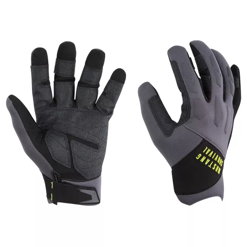 Mustang EP 3250 Full Finger Gloves – Grey/Black – Large