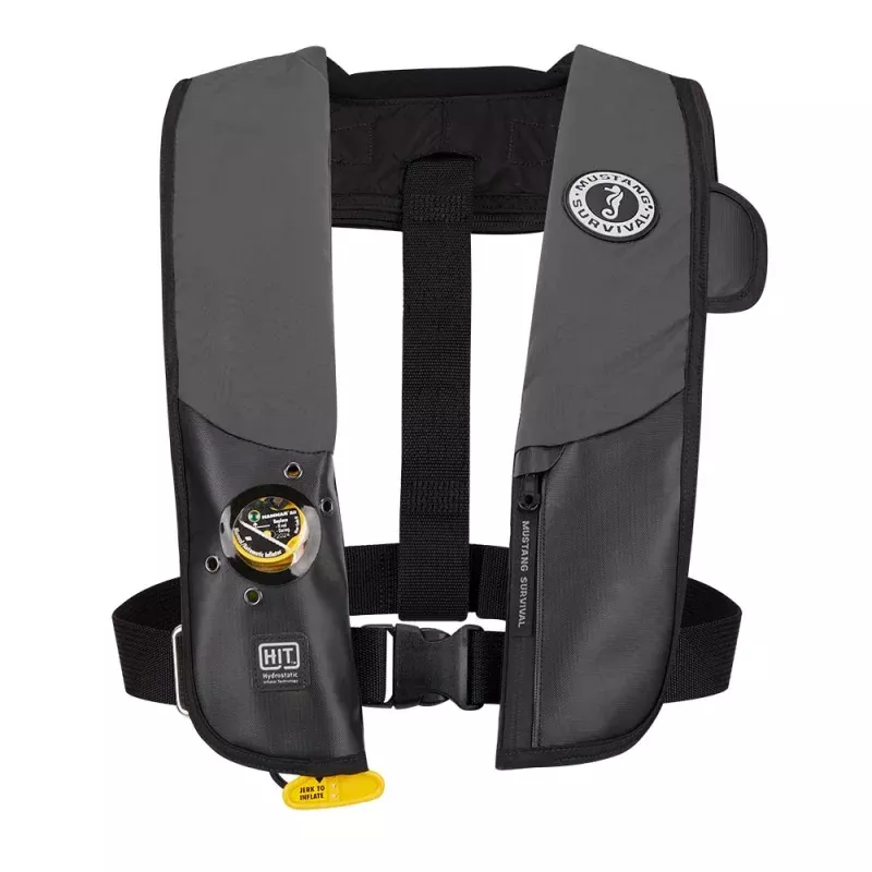 Mustang HIT Hydrostatic Inflatable PFD – Grey/Black – Automatic/Manual