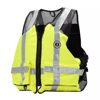 Mustang Industrial Hi-Vis Mesh Vest, Large/XL