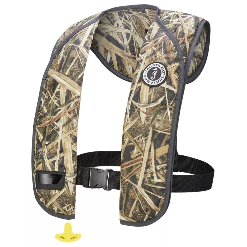 Mustang MIT 100 Inflatable PFD – Mossy Oak Shadow Grass Blades – Manual