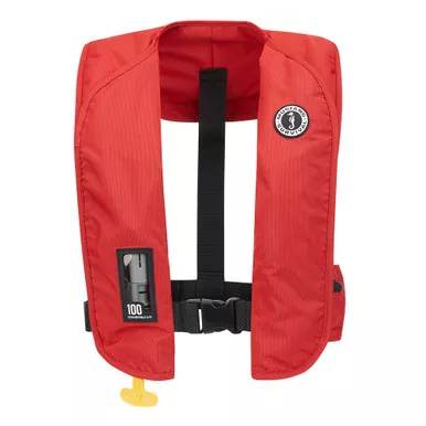 Mustang MIT 100 Red Convertible Inflatable PFD