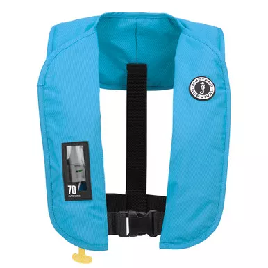 Mustang MIT 70 Azure Blue Automatic Inflatable PFD