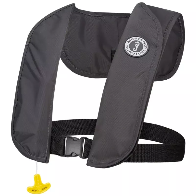 Mustang MIT 70 Inflatable PFD – Admiral Grey – Manual