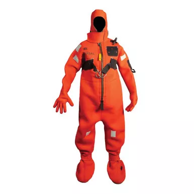 Mustang Red Neoprene Immersion Suit, Adult Oversized
