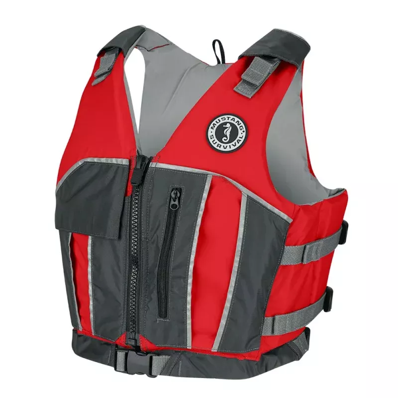 Mustang Reflex Foam Vest – Red/Grey – Medium/Large