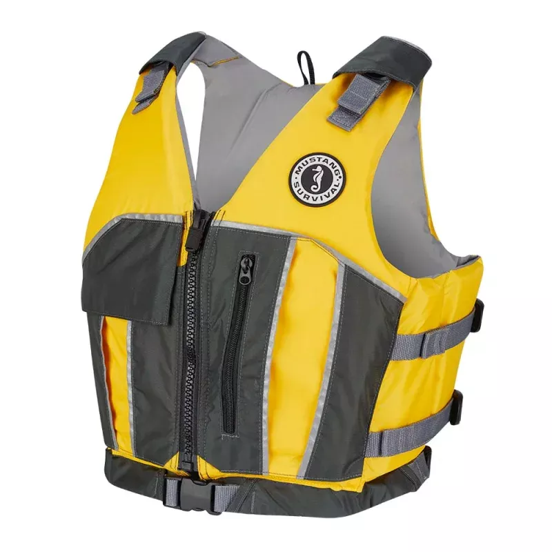 Mustang Reflex Foam Vest – Yellow/Grey – Medium/Large