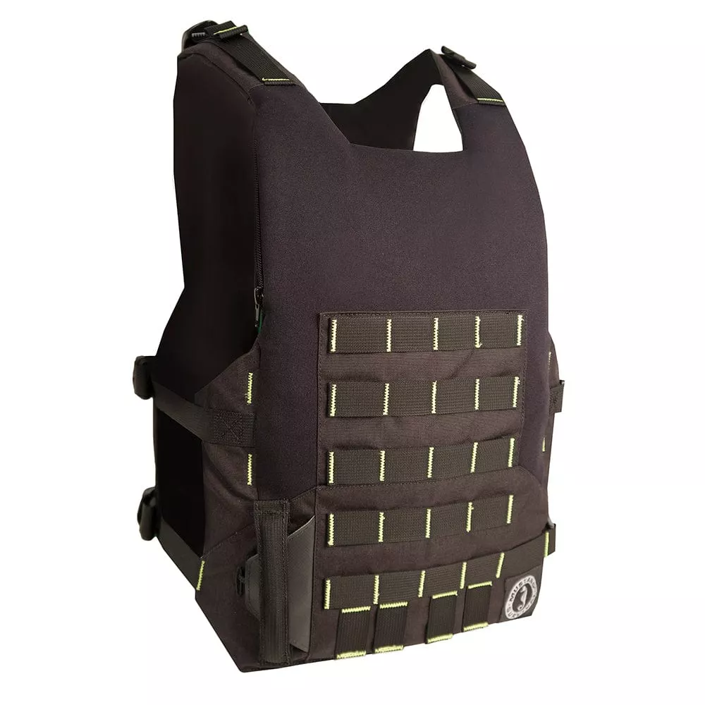 Mustang Rescue Swimmer Vest - Fluorescent Yellow Green Black - Universal
