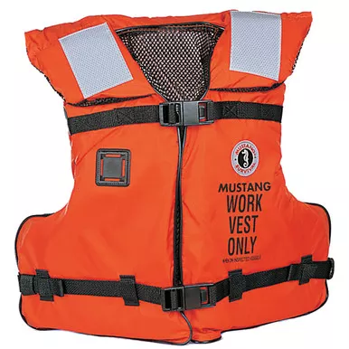 Mustang Type III/V Orange Work Vest, Adult Universal