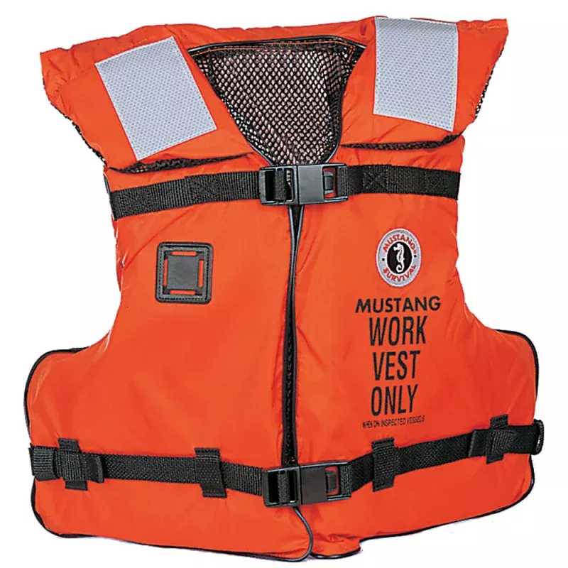 Mustang Type III/V Work Vest – Orange – Adult Universal