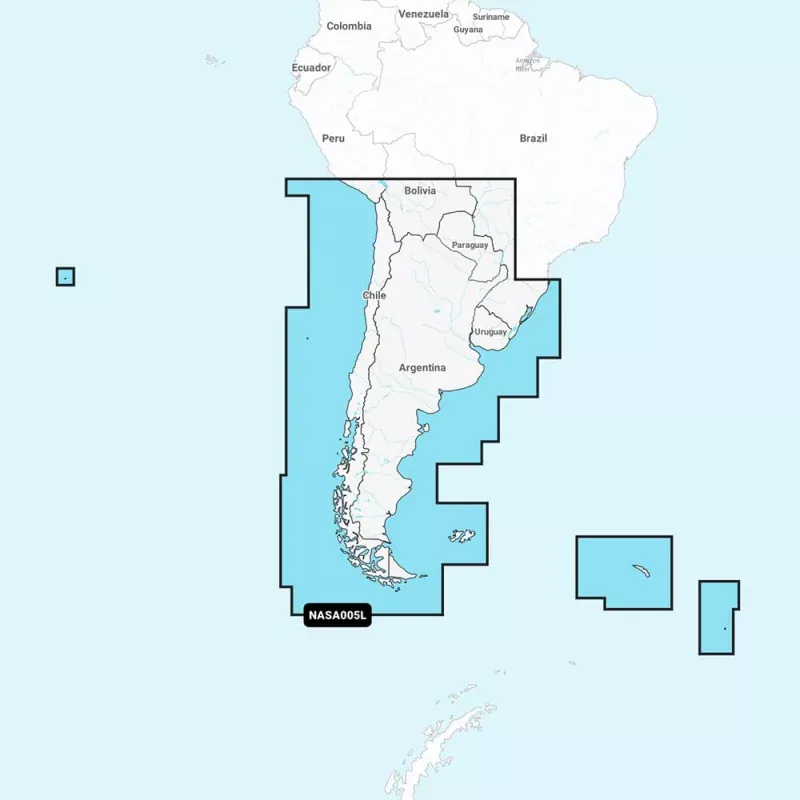 Navionics NASA005L – Chile, ArgentinaEaster Island – Navionics+