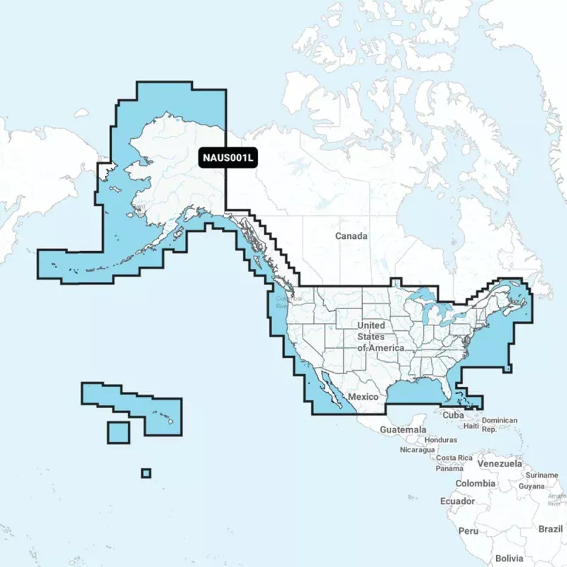 Navionics NAUS001L – U.S.Coastal Canada – Navionics+