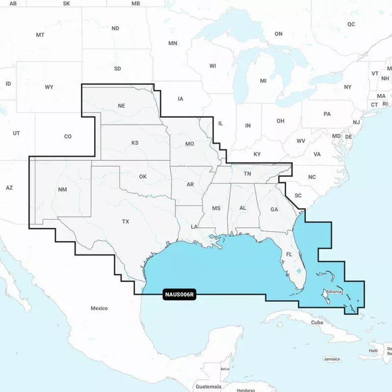 Navionics NAUS006R – U.S. South – Navionics+
