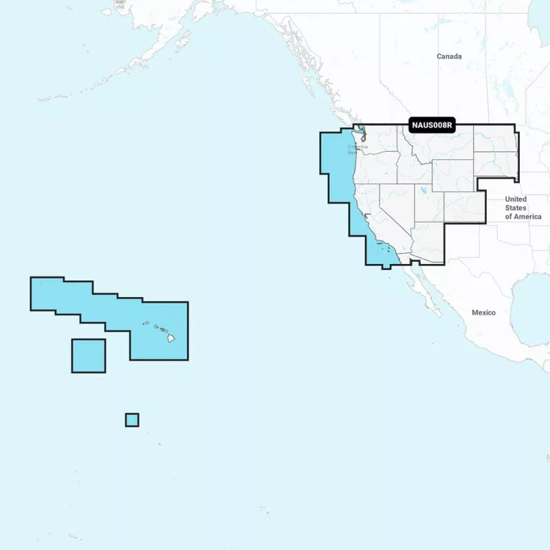 Navionics NAUS008R – U.S. West – Navionics+