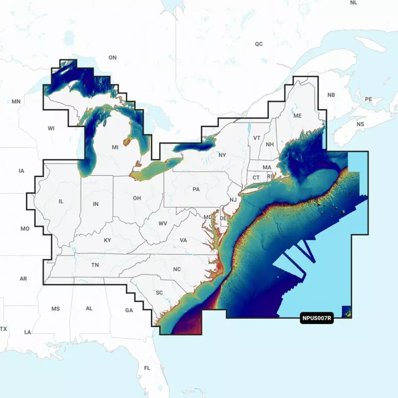 Navionics Platinum+ NPUS007R – U.S. East