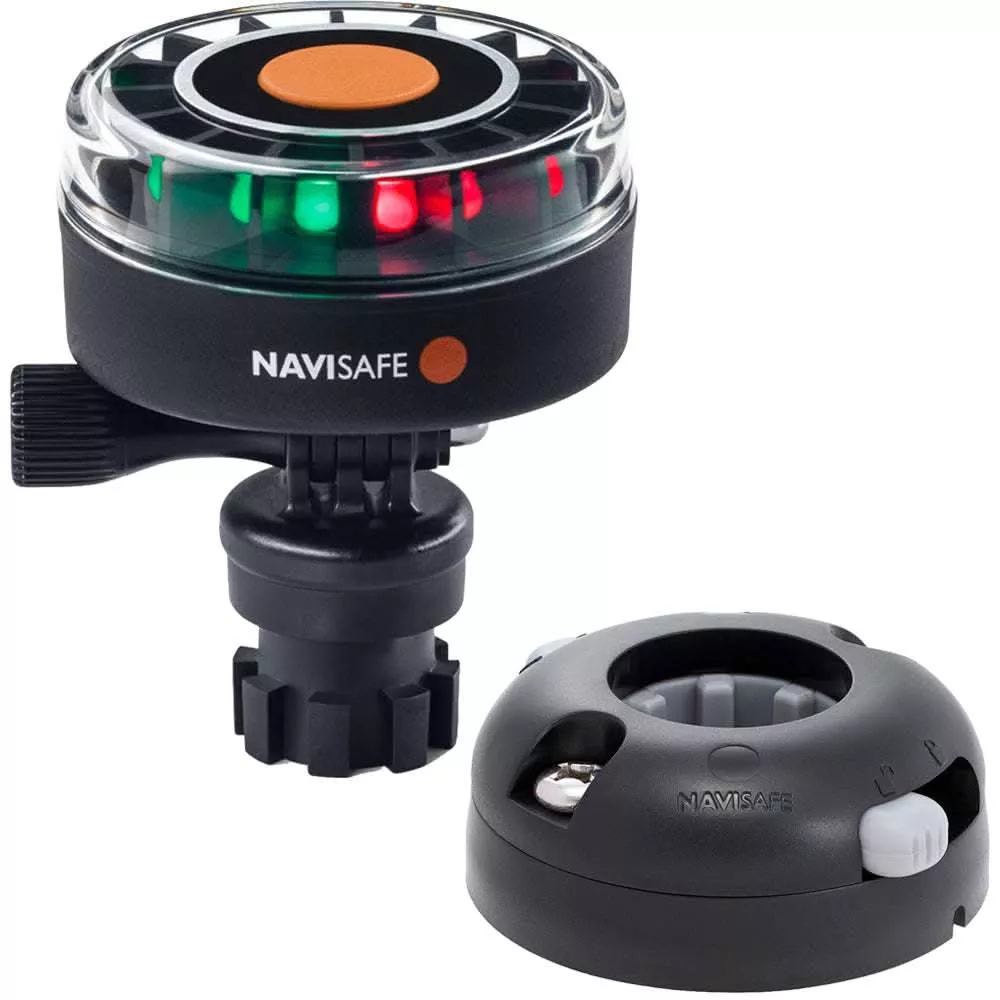 Navisafe Navilight 2NM Tricolor w/Navimount Base & Horizontal Mount - Black - 340KIT7