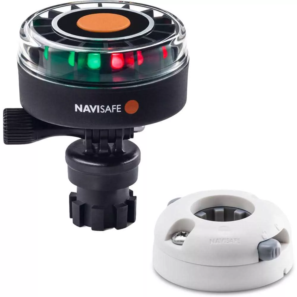Navisafe Navilight 2NM Tricolor w/Navimount Base & Horizontal Mount – White | 340KIT5