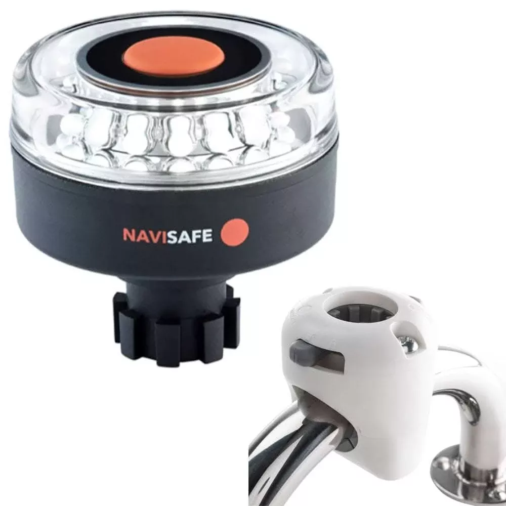 Navisafe Navilight 360° 2NM w/Navibolt Base & Rail Mount - White - 042KIT3
