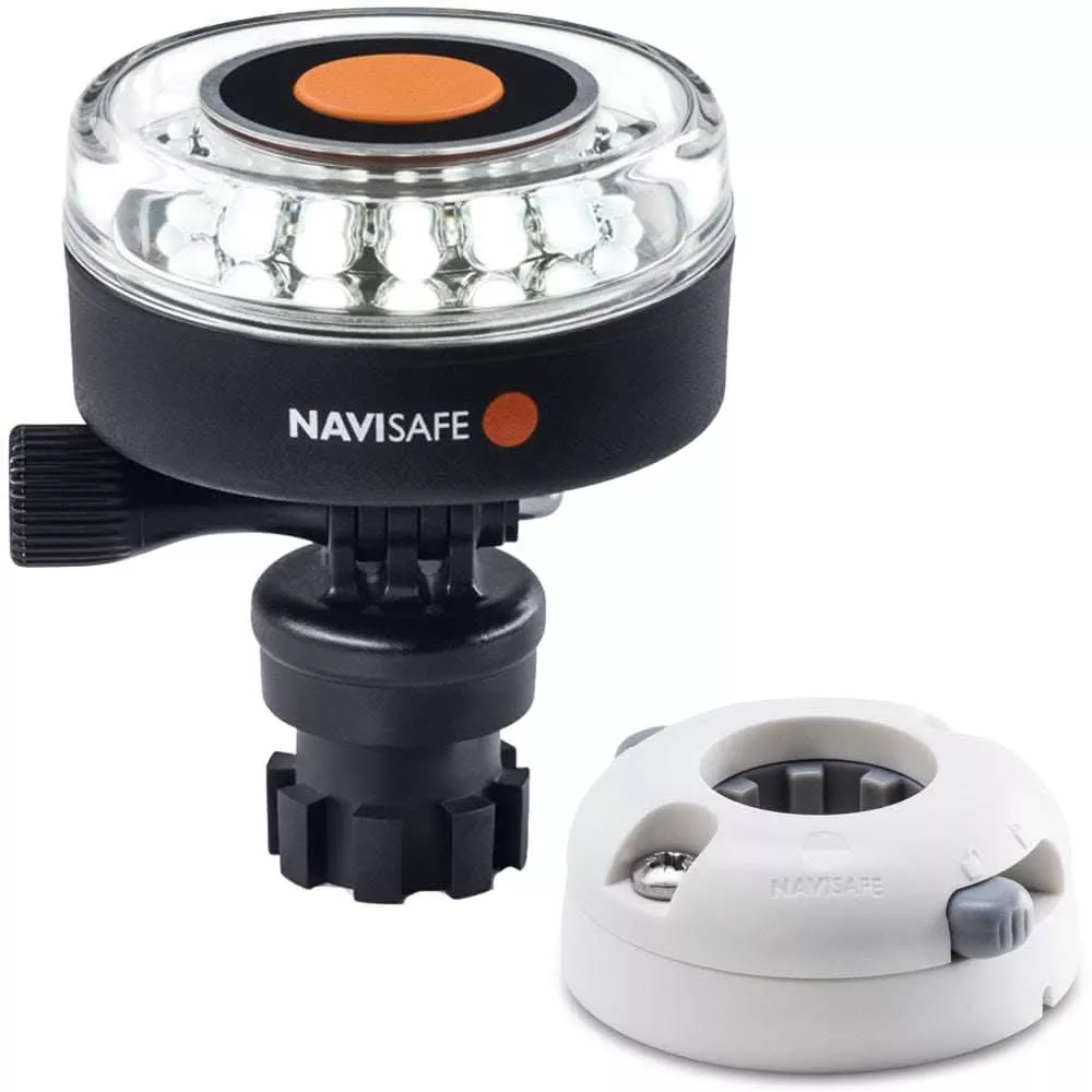 Navisafe Navilight 360° 2NM White w/Navimount Base & Horizontal Mount – White | 040KIT5