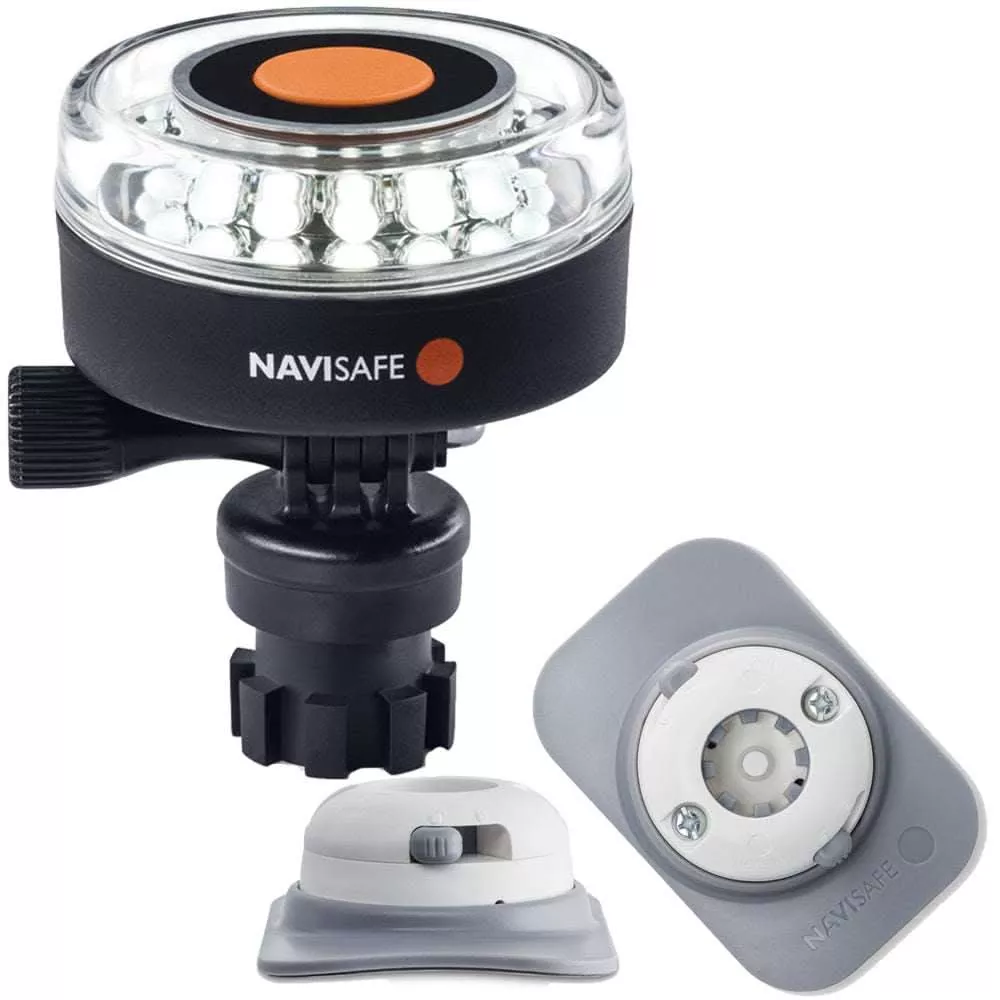 Navisafe Navilight 360° 2NM White w/Navimount Base & RIB Mount – White | 040KIT4