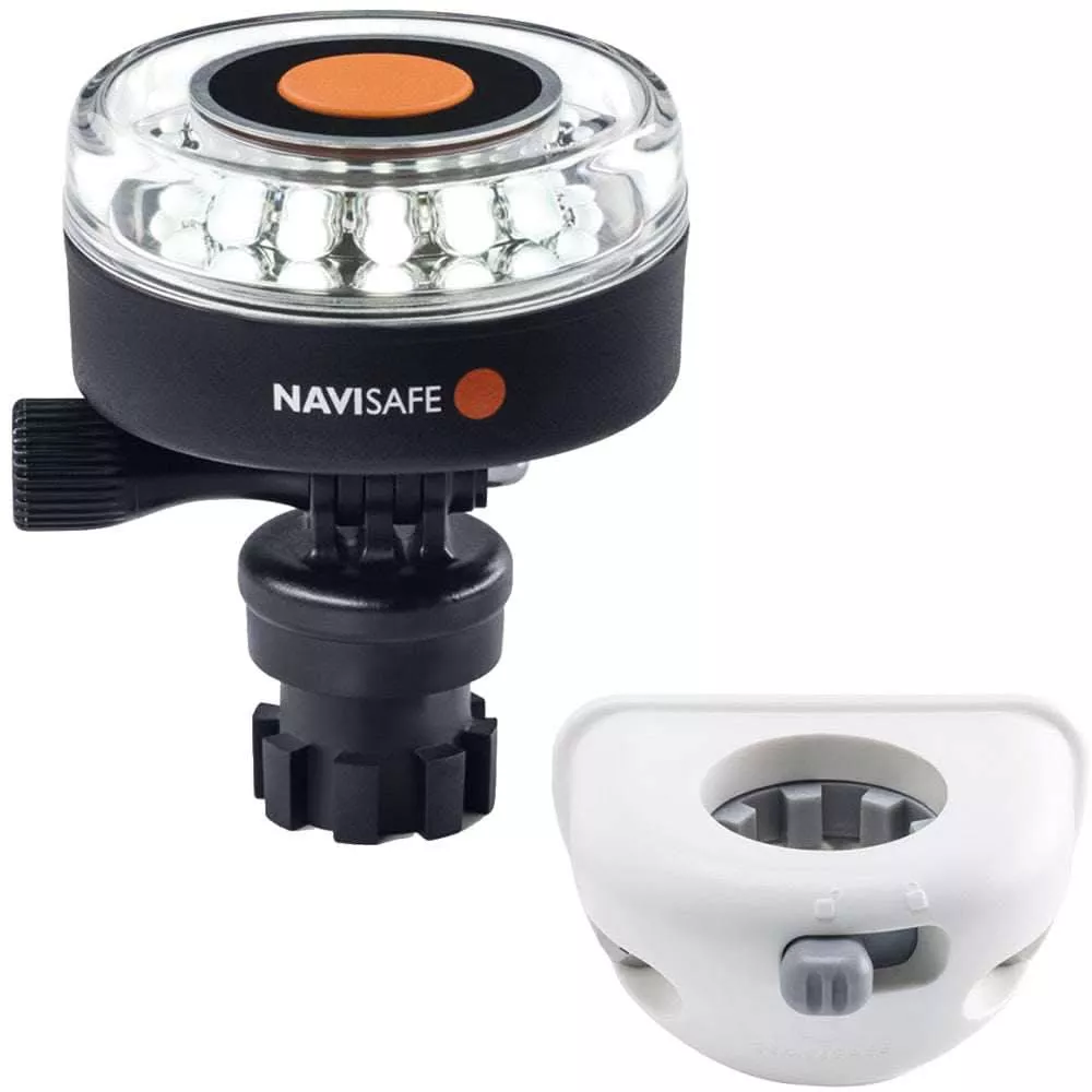Navisafe Navilight 360° 2NM White w/Navimount Base & Vertical Mount – White | 040KIT6