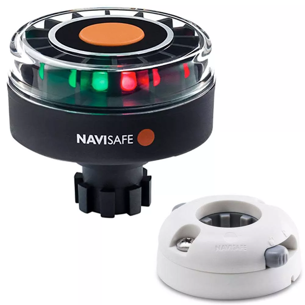 Navisafe Navilight Tricolor 2NM w/Navibolt Base & Horizontal Mount - White - 342KIIT5