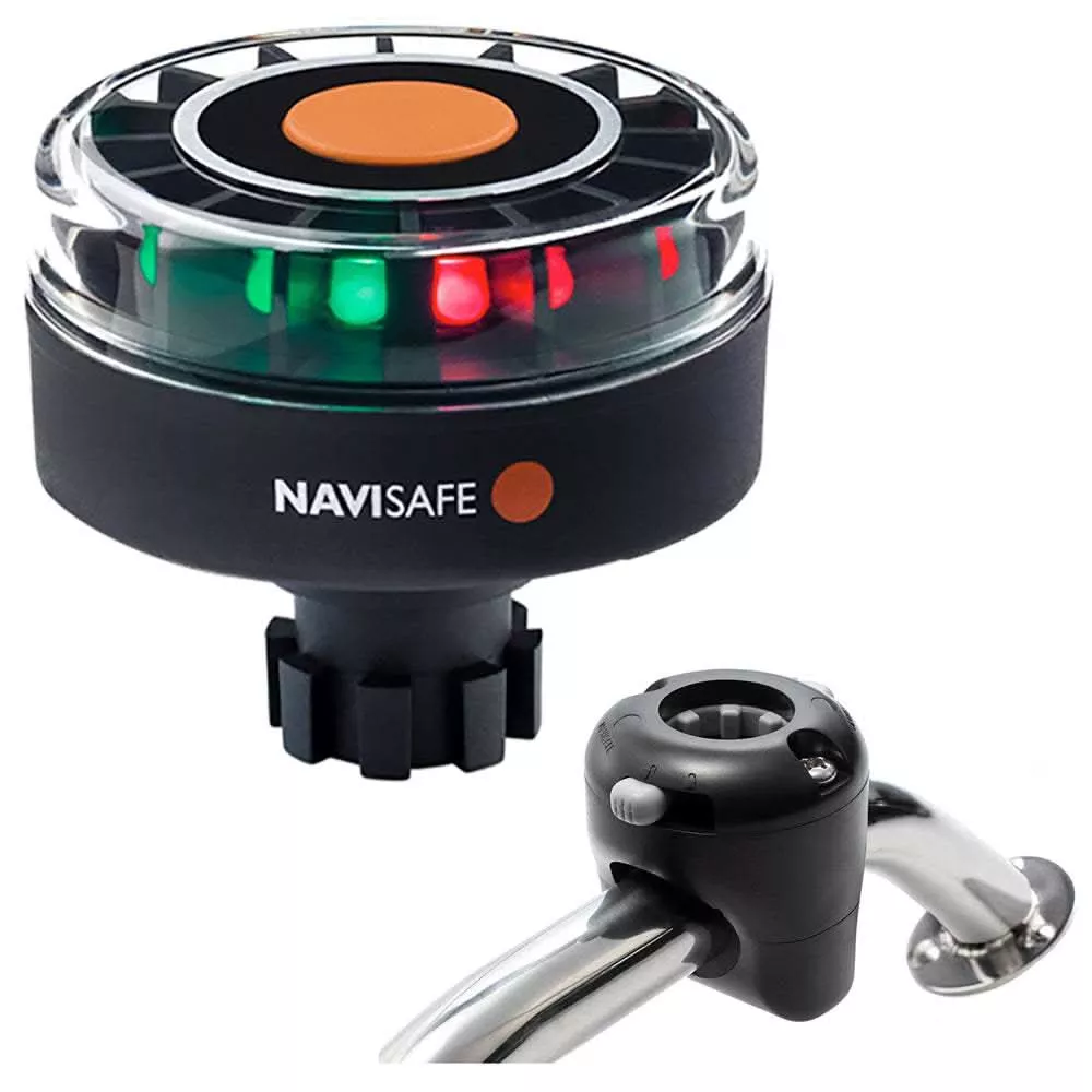Navisafe Navilight Tricolor 2NM w/Navibolt Base & Rail Mount – Black | 342KIT