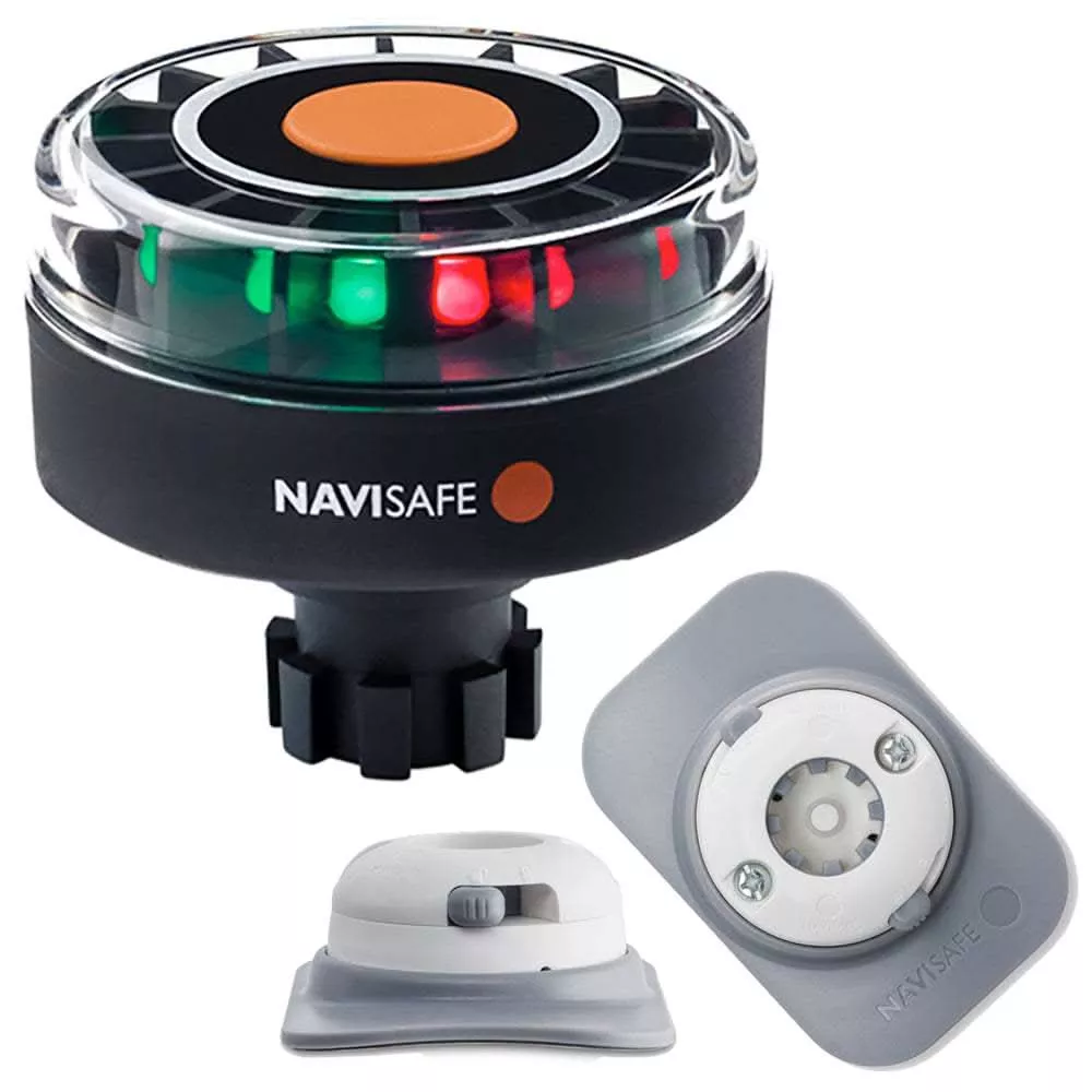 Navisafe Navilight Tricolor 2NM w/Navibolt Base & RIB Mount - White - 342KIT4