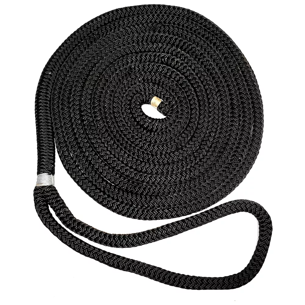 New England Ropes 5/8 Double Braid Dock Line – Black – 50