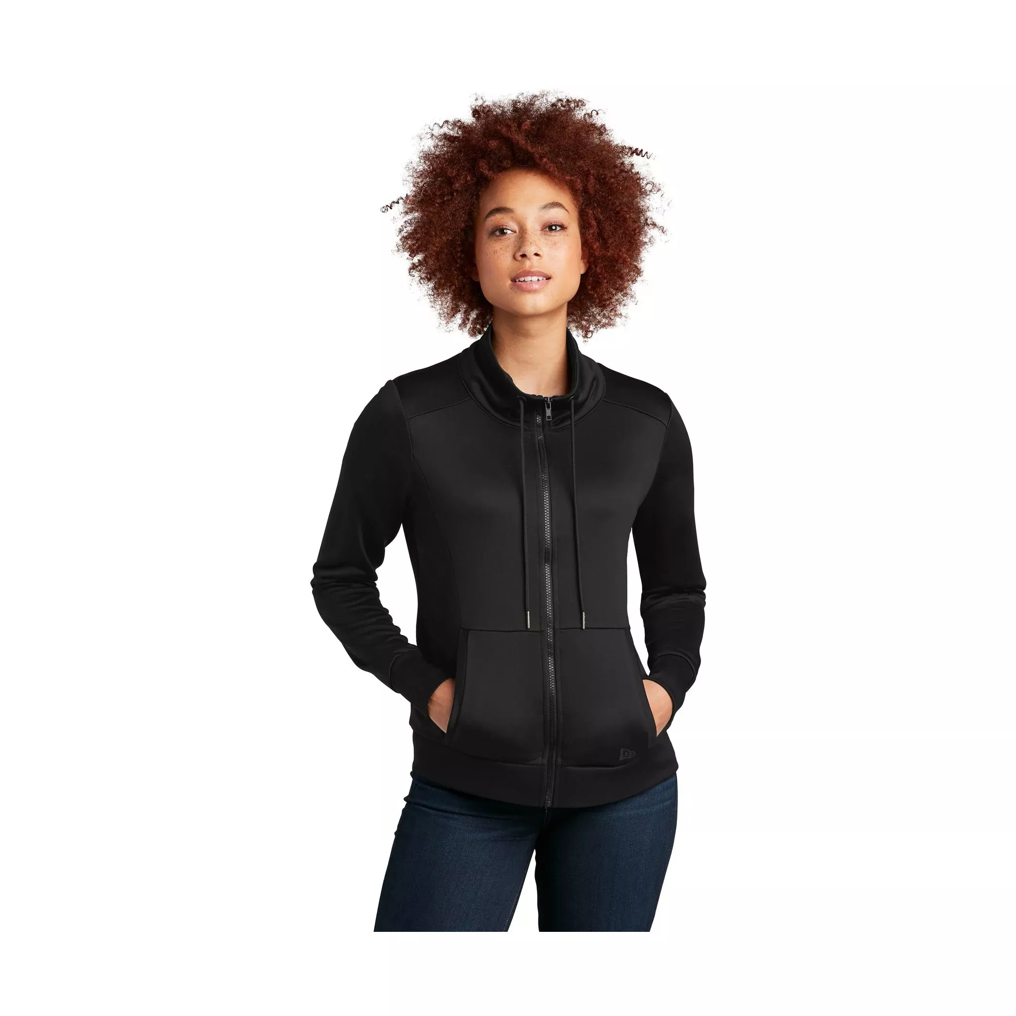 New Era Women’s Performance Terry Full-Zip Cowl LNEA530