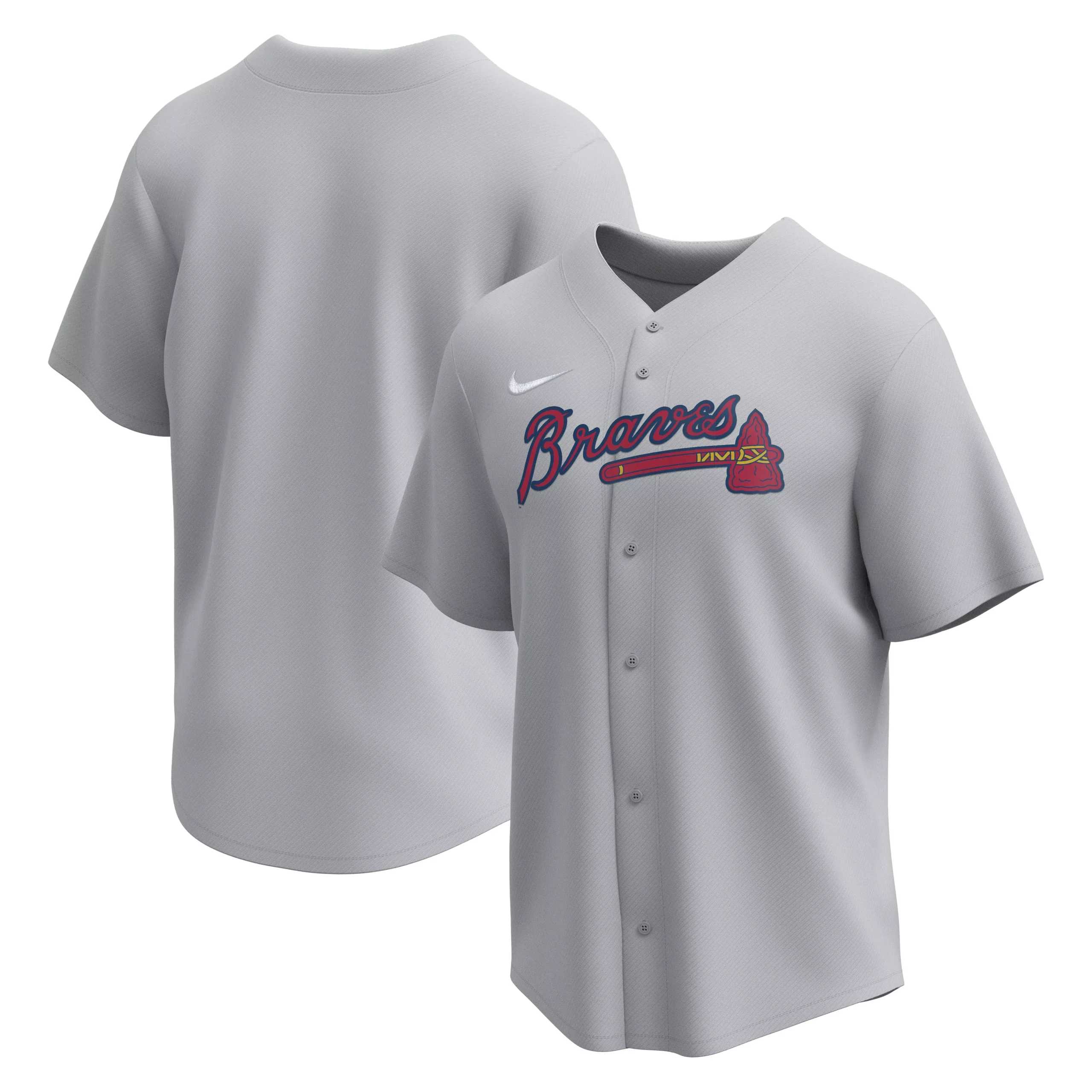 Nike Atlanta Braves Adult Institutional Full Button Jersey