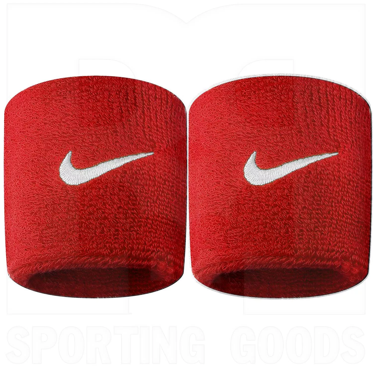 Nike Swoosh Sweat Wristband Red Pair