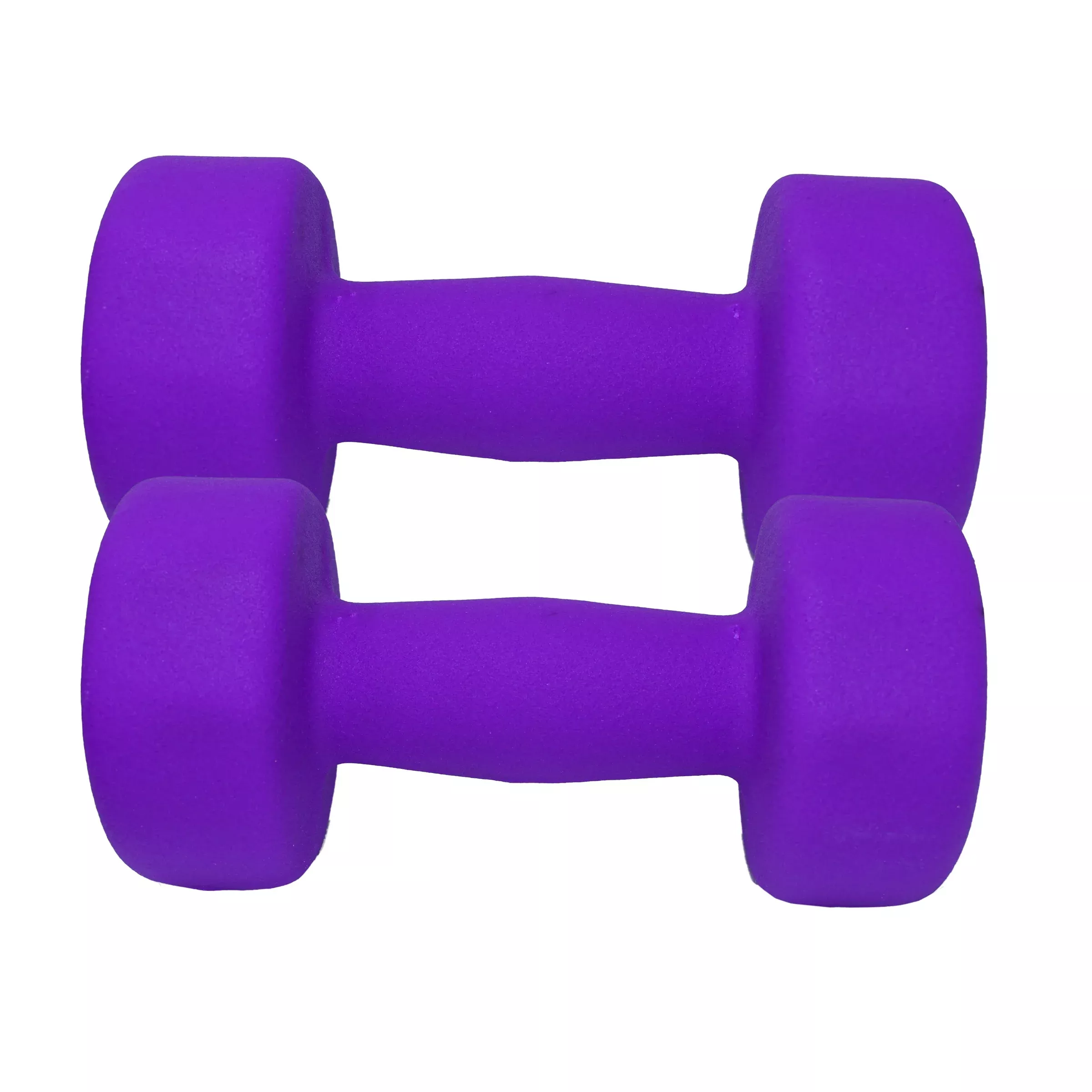 Non-Slip Hexagonal Shaped Free Weight Dumbbells – 12 lbs – Purple – Set of 2
