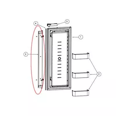 Norcold Refrigerator Door Flapper• 631030