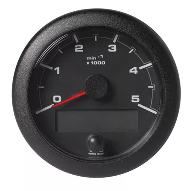 OceanLink 85mm NMEA 2000 Tachometer - 5000 RPM Black