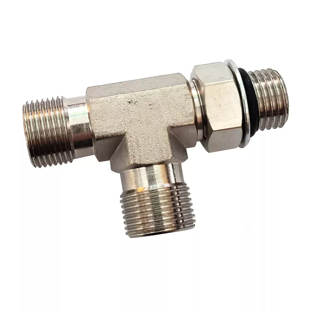 Octopus Orb Brass Tee Fitting – ORB 5 to 3/8″ Compression