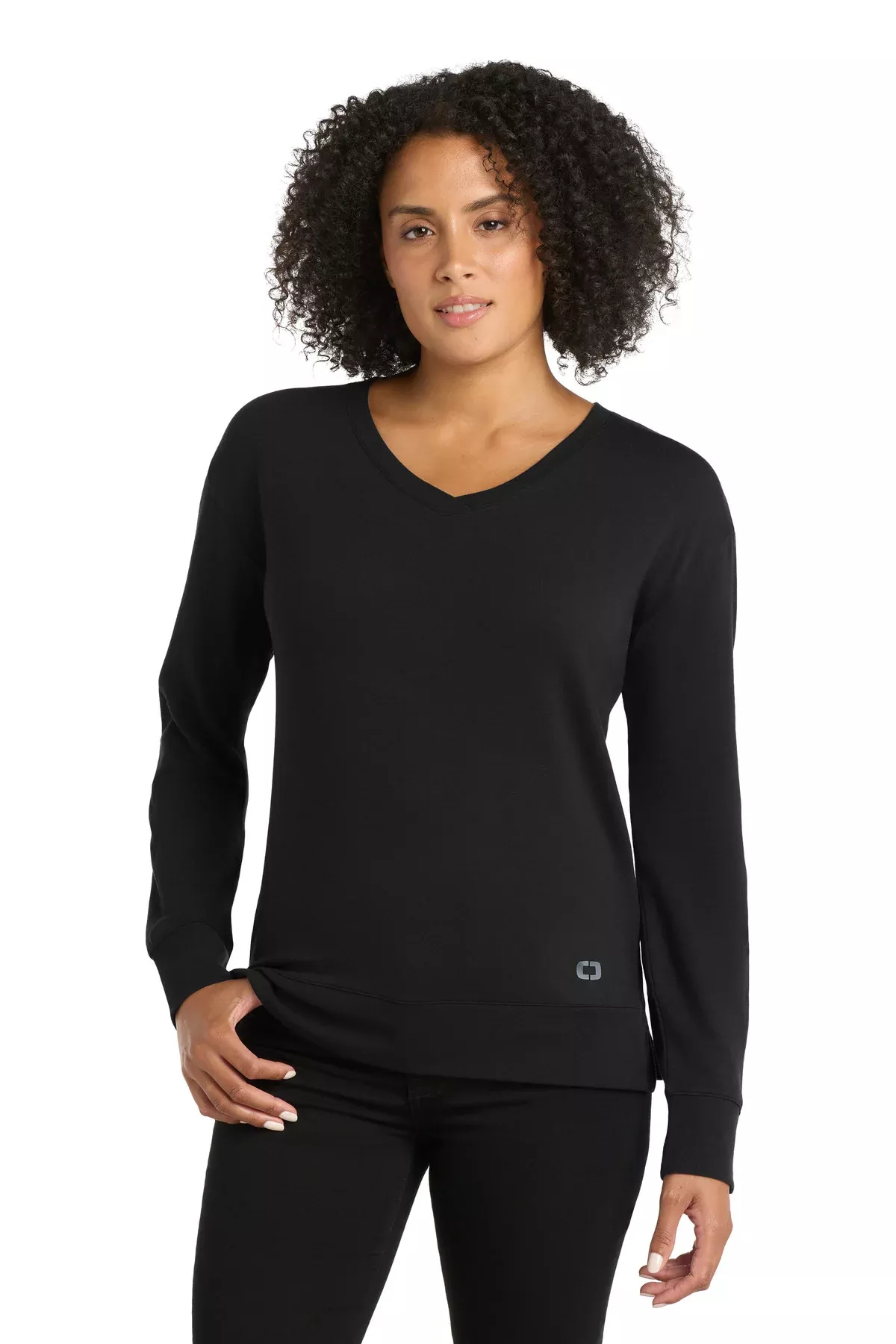OGIO Women's Luuma Flex Long Sleeve V-Neck LOG825