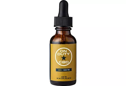 ON DUTY CBD OIL THC FREE 1000MG 30ML BOTTLE (1 FL.OZ.)