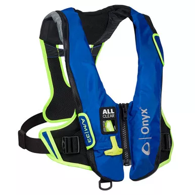 Onyx Impulse A/M-33 All Clear Inflatable PFD - Blue