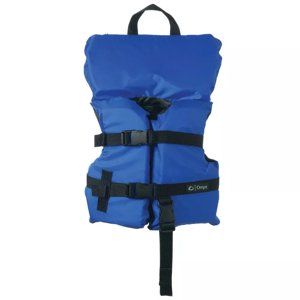 Onyx Nylon General Purpose Life Jacket – Infant/Child Under 50lbs – Blue