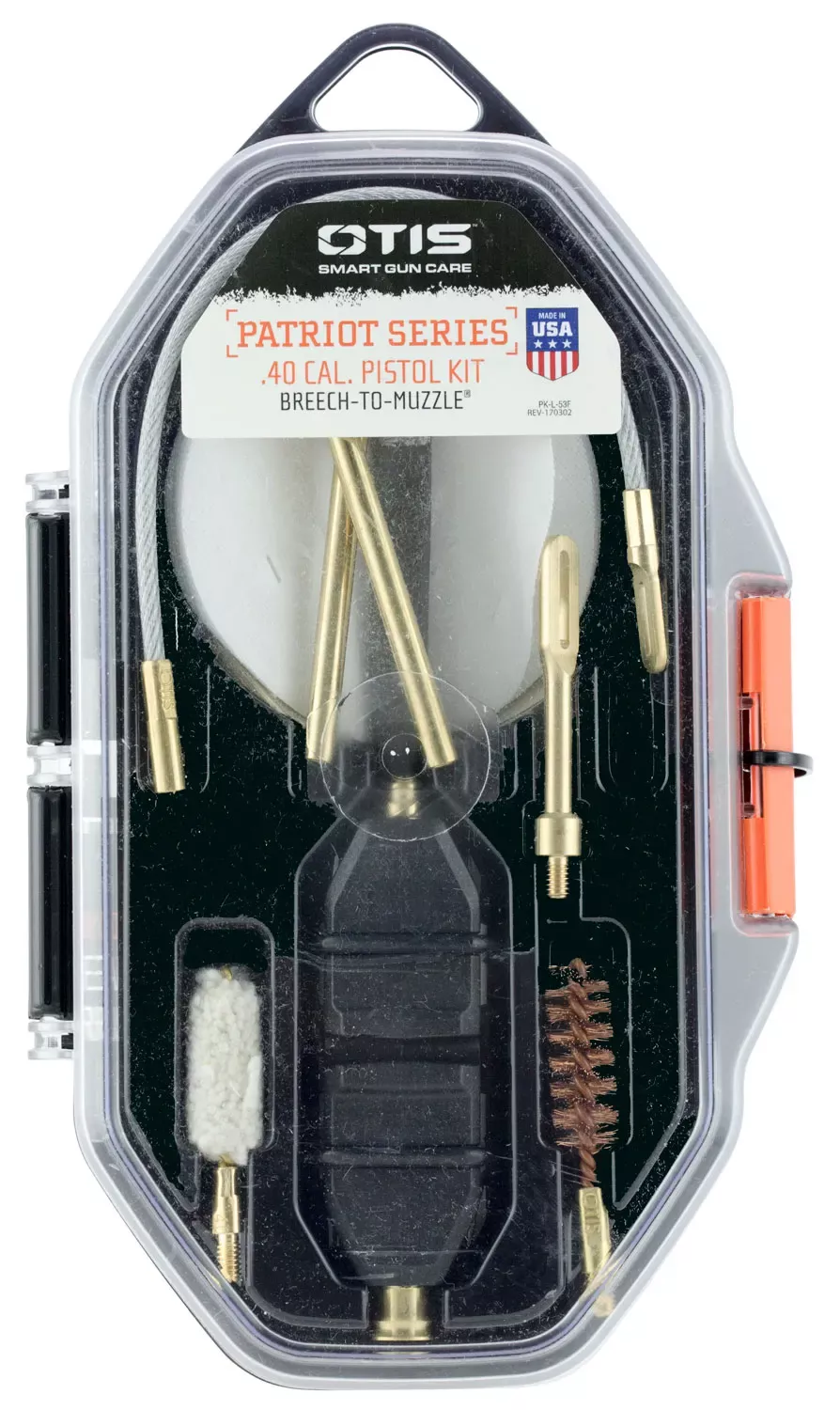 Otis FG70140 Patriot Cleaning Kit .40 Cal Bronze, Nylon